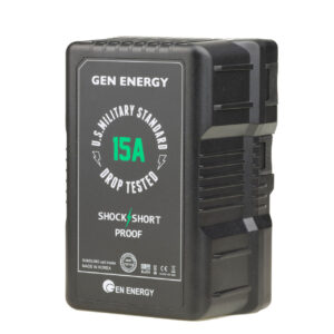 G-B100-290W-15A_Gen Energy-batteries-v mount-D tap-USB-power-video-chargers